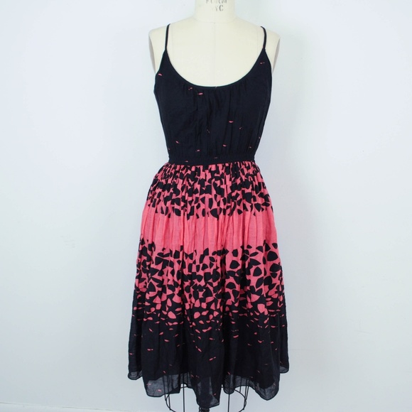 Twinkle by Wenlan Fit Flare Black Print - Picture 1 of 6